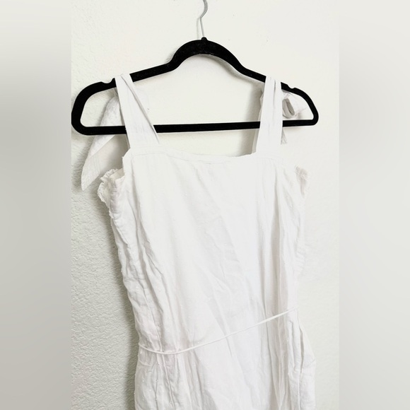 Cleobella Zane Dress Swiss Dot Ruffle Tiered Pinafore Bow Sleeve - Picture 8 of 8